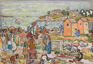 Baigneurs et promeneurs, c.1919 - Maurice Brazil Prendergast