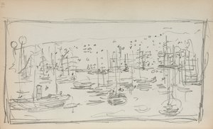 Carnet de croquis italien : page du port 78, 1898-1899 - Maurice Brazil Prendergast