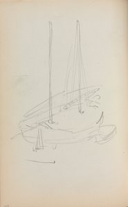 Carnet de croquis italien : Voilier page 60, 1898-1899
