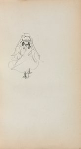 Carnet de croquis italien : Fille debout page 257, 1898-1899
