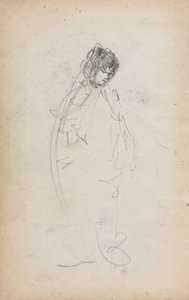 Carnet de croquis italien : Femme debout page 1, 1898-1899
