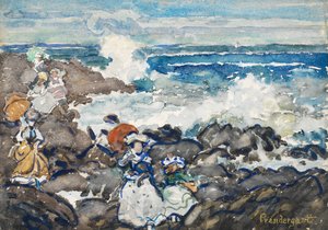 Rochers, vagues et figures