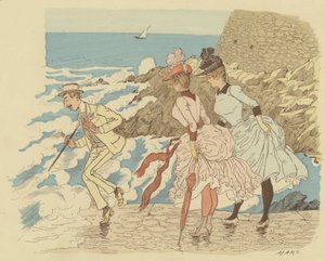 Debout sur le quai à La Condamine à Monte Carlo; Monaco - Maurice Charles Mathieu Bonvoisin