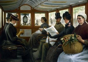 Dans un omnibus, 1885
