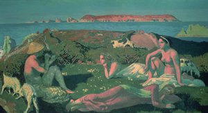 Paysage marin en tons verts - Maurice Denis