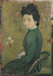 Eva Meurier en robe verte, 1891