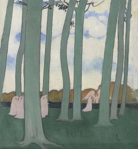 Paysage avec arbres verts ou hêtres à Kerduel, 1893 - Maurice Denis