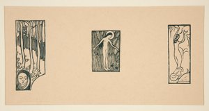 Feuille de gravures sur bois de L - Maurice Denis