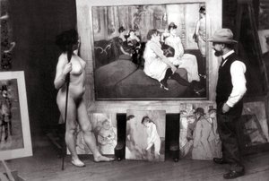 Henri de Toulouse-Lautrec dans son atelier - Maurice Guibert