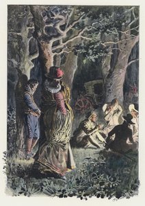 Illustration pour Gil Blas (lithographie en couleur)