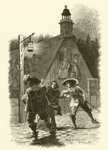 Illustration pour Les Trois Mousquetaires - Maurice Leloir