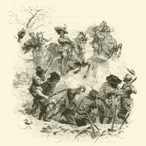 Illustration pour Les Trois Mousquetaires - Maurice Leloir