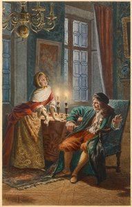 Molière et Madeleine Bejart (illustration) - Maurice Leloir