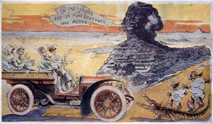 La Mercedes est la voiture la plus étonnante, vers 1900 (illustration)