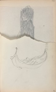 Carnet de croquis italien : Gondole (page 46) - Maurice Prendergast
