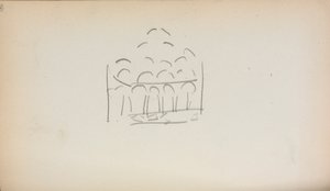 Carnet de croquis italien : San Marco (page 186) - Maurice Prendergast