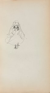 Carnet de croquis italien : Fille debout (page 257)