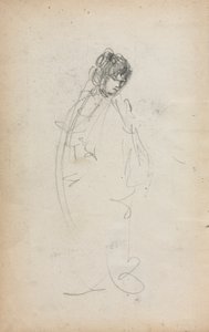 Carnet de croquis italien :  Femme debout (page 1)