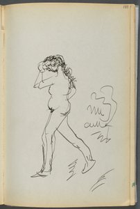 Sketchbook- The Granite Shore Hotel, Rockport, page 133 : Nu marchant - Maurice Prendergast