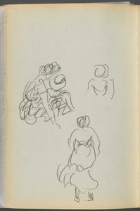 Sketchbook- The Granite Shore Hotel, Rockport, page 172 : Figures