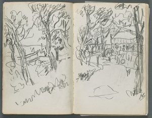 Carnet de croquis, The Dells, N° 127, page 004 5 : Paysage - Maurice Prendergast