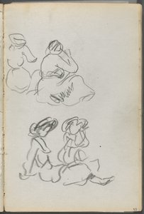 Sketchbook, The Dells, N° 127, page 093 : Figures assises