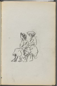 Sketchbook, The Dells, N° 127, page 119 : Deux figures assises