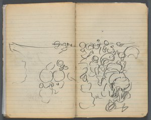 Sketchbook, page 042  43 : Vue de la plage - Maurice Prendergast