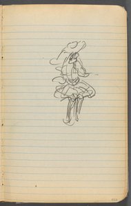 Carnet de croquis, page 123 : Figure féminine - Maurice Prendergast