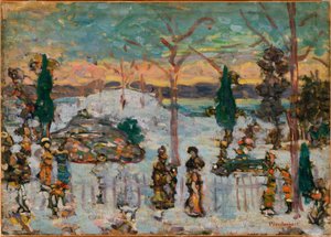 De la neige en avril - Maurice Prendergast