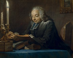 Abbé Jean-Jacques Huber, 1742 - Maurice Quentin de La Tour