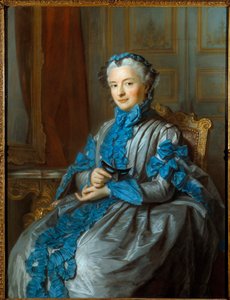 Portrait de la Dame de Rieux - Maurice Quentin de La Tour