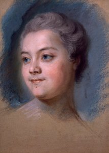 Portrait de Mademoiselle de Chastagner de Lagrange, par Maurice-Quentin de la Tour (1704-1788)