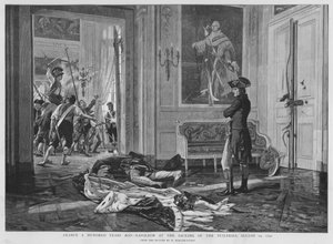 Napoléon au sac du Palais des Tuileries, Paris, Révolution française