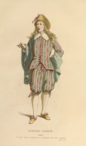 Costume pour le rôle de Lubin, vers 1868 (gravure) - Maurice Sand