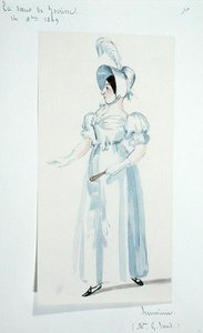 George Sand (1804-76) jouant le rôle d