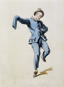 Peppe Nappa (Pierrot ou Peppe-Nappa) tiré de «Masques et bouffons» (comédie italienne), texte et dessins par Maurice Sand, gravures par A. Manceau, préface de Georges Sand, Paris, Michel Lévy Frères - Maurice Sand