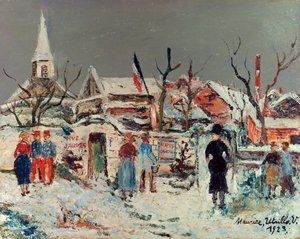 Paysage sous la neige, Maixe