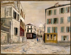 Rue Norvins à Montmartre - Maurice Utrillo