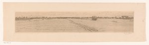 Paysage de prairie avec charrette de foin - Maurits van der Valk (signed by artist)