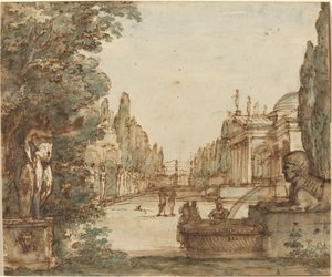 Caprice avec une villa palladienne - Mauro Antonio Tesi