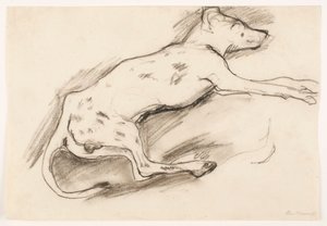 Chien avec des taches noires - Max Beckmann