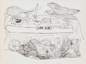 Rêve de guerre, planche 10 du portfolio « Jour et Rêve » - Max Beckmann
