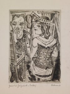 Salle de bain, plaque 2 du portfolio « La Foire annuelle » - Max Beckmann