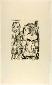 Loge, planche deux de Jahrmarkt - Max Beckmann