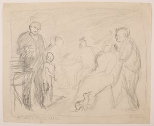 II [Deuxième] Esquisse pour le Portrait de la famille Zech - Max Beckmann