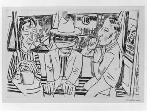 Dans le tramway - Max Beckmann