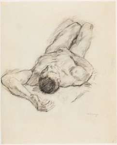 Nu masculin allongé - Max Beckmann