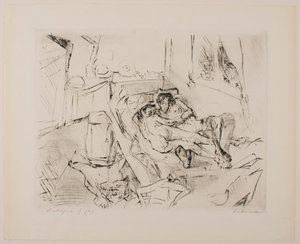 Amoureux I, planche 4 du portfolio « Visages » - Max Beckmann