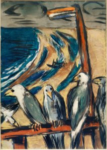 Mouettes dans la tempête